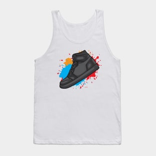 AJ 1 High Triple Black Sneaker Tank Top